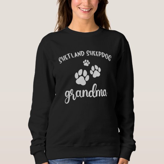 Sweatshirt Shetland Sheepdog Grandma Cute Dog Sheltie (Devant)