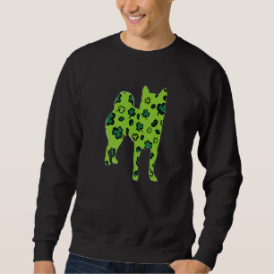 Sweatshirt Shiba Inu Chien St Patrick Jour du léopard vert Sh