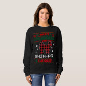 Sweatshirt Shih Poo Dog Red Buffalo Plaid Ugly Christmas Swe (Devant entier)