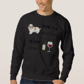 Sweatshirt Shih Tzu Mère Vin Ragoût Fabriqué (Devant)