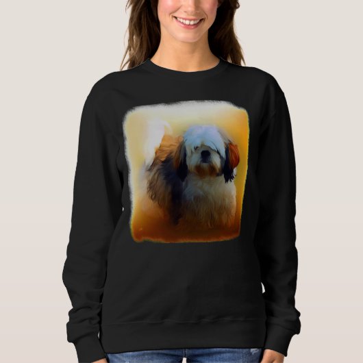 Sweatshirt Shih Tzu Portrait Chien (Devant)