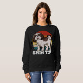 Sweatshirt Shih Tzu Retro Vintage (Devant entier)