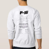 Sweatshirt Shirt Army F-16 Falcon (Dos)