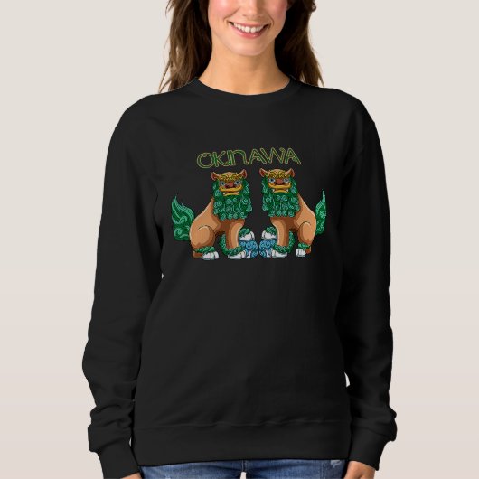 Sweatshirt Shisa Dog  Guardian Lions Okinawa Japan (Devant)