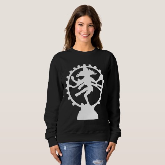 Sweatshirt Shiva God Hindu Relaxé (Devant entier)
