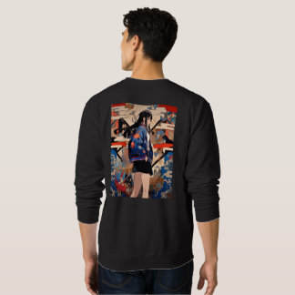 Sweatshirt 【SHOP限定イラスト】和柄JKスウェット|寿司娘 GenerativeAI