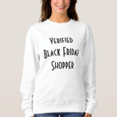 Sweatshirt Shopper, chemise vérifiée Black Friday (Devant)