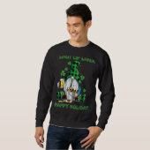 Sweatshirt Shut Up Liver Irish Gnome Boire Bière Happy St Par (Devant entier)
