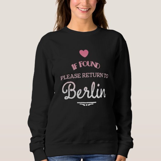 Sweatshirt Si Trouvé Retour À Berlin (Devant)