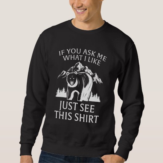 Sweatshirt Si vous me demandez ce que j'aime Minnesota State (Devant)