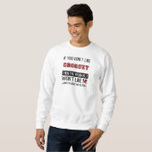 Sweatshirt Si vous n'aimez pas le cool de croquet (Devant entier)