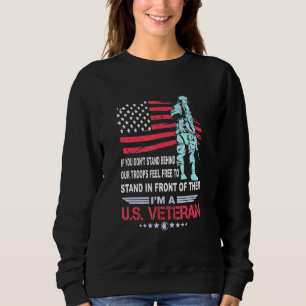 Sweatshirt Si Vous Ne Pouvez Pas Rester Derrière Nos Troupes