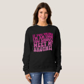 Sweatshirt si vous pensez que je suis idiot, vous devriez ren (Devant entier)