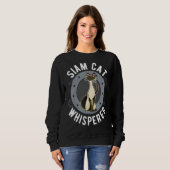 Sweatshirt Siam Cat Whisperer (Devant entier)