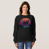 Sweatshirt Siamese Cat Retro (Devant entier)