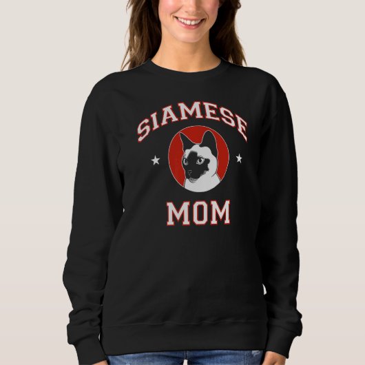 Sweatshirt Siamese Chat Maman (Devant)