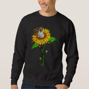 Sweatshirt Siamese Maman Cute Chat Sur Tournesol Patrouilles
