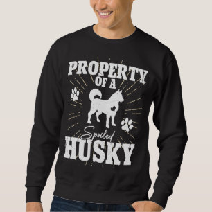 Sweatshirt Siberian Husky pour Maman Papa, propriété Chien
