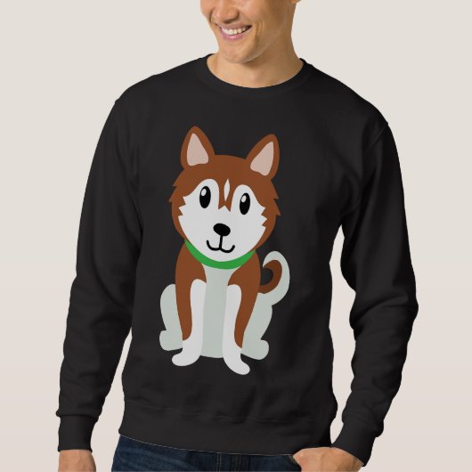 Sweatshirt Siberian Husky Pour Maman Papa Siberian Husky Prop (Devant)