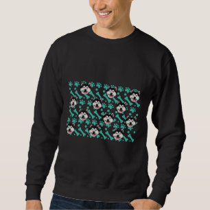 Sweatshirt Sibérie Husky Cute Funny Visage Masque Huskies D