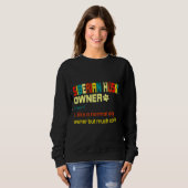 Sweatshirt Sibérien Husky Chien papa (Devant entier)