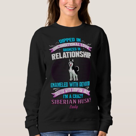 Sweatshirt Sibérienne Husky Lady (Devant)
