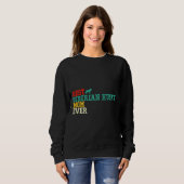 Sweatshirt Sibérienne Husky Maman Jamais (Devant entier)