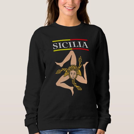 Sweatshirt Sicilia Flag Sicily Palermo Italy  1 (Devant)
