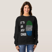 Sweatshirt Sierra Leone C'est dans mon ADN Flag Pride Africai (Devant entier)