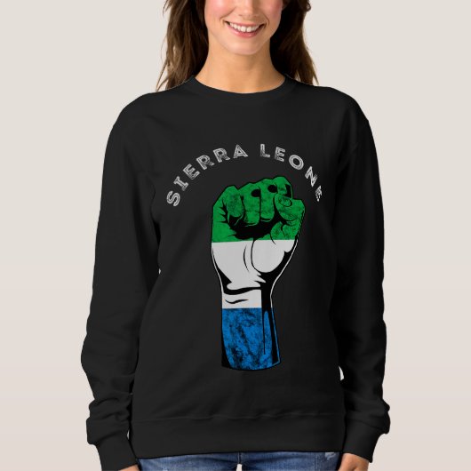 Sweatshirt Sierra Leone - Fierté de la main - Racines de Sier (Devant)