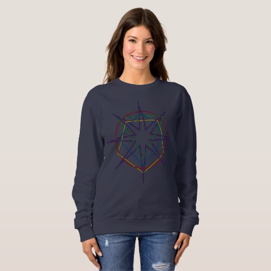 Sweatshirt Sigil de Géométrie Sacrée (Devant entier)