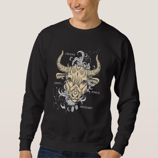 Sweatshirt Signe astrologique Taureau (Devant)