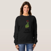 Sweatshirt Signe Coeur de Zombies Halloween Éffrayant Zombie  (Devant entier)