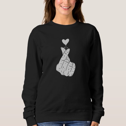 Sweatshirt Signe d'amour coréen (Devant)