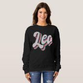 Sweatshirt SIGNE DE NAISSANCE Zodiaque Leo Retro (Devant entier)