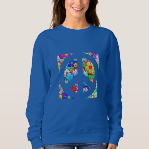 Sweatshirt Signe de paix hippie