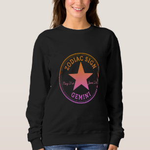 Sweatshirt Signe du zodiaque GÉMEAUX nés en mai et juin Astro