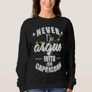 Sweatshirt Signe du zodiaque Ne vous disputez jamais avec un 