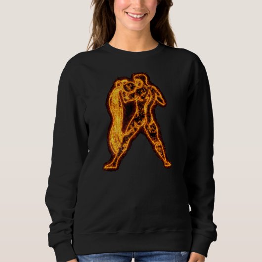 Sweatshirt SIGNE Zodiaque Aquarius Feu D'Astrologie (Devant)