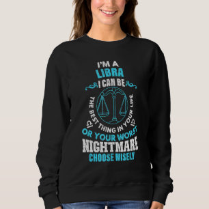 Sweatshirt SIGNE Zodiaque Im A Libra Graphisme