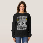 Sweatshirt SIGNE Zodiaque Pisces Girlfriend Graphique (Devant entier)