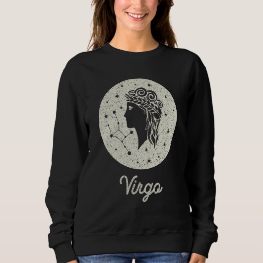 Sweatshirt SIGNE Zodiaque Virgo Graphique d'anniversaire pour (Devant)