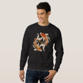 Sweatshirt Signification – Carpe Koï Symbole de Croissance, d (Devant entier)