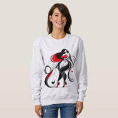 Sweatshirt Silhouette Abstraite (Devant entier)