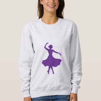 Sweatshirt Silhouette de Ballerine Élégante Danseuse de Balle