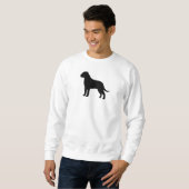Sweatshirt Silhouette de Bouledogue Mastiff (Devant entier)