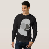 Sweatshirt Silhouette de caniche (Devant entier)