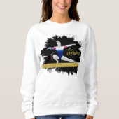 Sweatshirt Silhouette de la gymnaste olympique (Devant)
