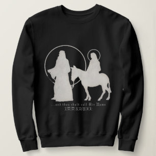 Sweatshirt Silhouette de nativité de Noël