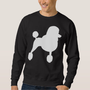 Sweatshirt Silhouette De Poodle Standard Avec Coupe De Cheveu
